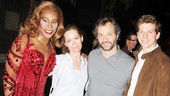 Billy Porter and Stark Sands share a smile with Leslie Mann and Judd Apatow.