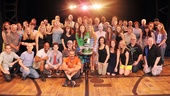 The entire Wicked company comes together for a group photo. Congrats to all on 4,000 trips to Oz!