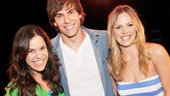 Derek Klena (Fiyero) joins leading ladies Lindsay Mendez and Katie Rose Clarke for a celebratory snapshot.