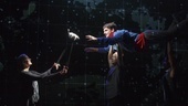 Mercedes Herrero, and Tyler Lea as Christopher in The Curious Incident of the Dog in the Night