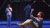 Rosie Benton as Siobhan and Tyler Lea as Christopher in The Curious Incident of the Dog in the Night