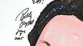 Billy Crystal at Sardi's - caricature close-up