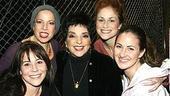 Liza Minnelli at Jersey Boys - Sara Schmidt - Jennifer Namo - Liza Minnelli - Heather Ferguson - Erica Piccininni