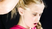 Billy Elliot Ballet Girls Open Call – mother doing auditioner’s hair