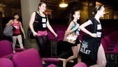 Billy Elliot Ballet Girls Open Call – dancers coming down theater aisle