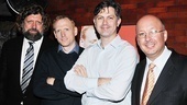 Public Theater artistic director Oskar Eustis pauses for a photo with actor Scott Shepherd, director John Collins Public and executive director Andrew D. Hamingson. 