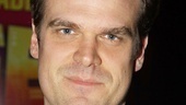 David Harbour took time off from preparing for his role in the upcoming The Merchant of Venice on Broadway to enjoy an opening night at the theater. 