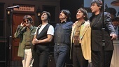 The Beatles are back on Broadway! Each of these gents—Steve Landes as John, Joey Curatolo as Paul, Joe Bithorn as George and Ralph Castelli as Ringo—did a stint on the tour of Beatlemania, and they're thrilled to settle in on the Great White Way with a little help from pianist and percussionist Mark Beyer. 