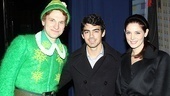 Backstage at Elf with Joe Jonas – Sebastian Arcelus – Joe Jonas – Ashley Greene