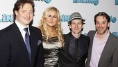 After a successful performance, Elling’s Brendan Fraser, Jennifer Coolidge, Denis O’Hare and Jeremy Shamos are ready to hit their opening night party.