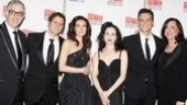 Ready to rock the MTC winter benefit are musical director Joel Silverman, Steven Pasquale, Laura Benanti, Bebe Neuwirth, Cheyenne Jackson and artistic director Lynne Meadow, who directed the benefit performance. Congrats!