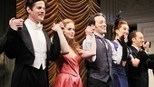 Dressed in lavish period costumes, New York Idea stars Rick Holmes, Jaime Ray Newman, Jeremy Shamos, Francesca Faridany and Joey Slotnick take a bow on opening night.
