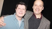 Angels in America alum Frank Wood (r.) throws his arm around co-star Michael McGrath, who recently departed Memphis. 