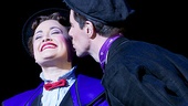 Gavin Lee plants a kiss on his lovely leading lady, Ashley Brown. 