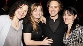 Honorees Lucy Thurber, Thomas Sadoski and Leigh Silverman (joined by Sadoski’s wife, Kimberly) celebrate their big night together.