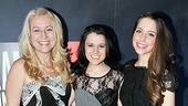 The lovely ladies of Burning Boy—Broadway alum Kristie Dale Sanders, Spring Awakening vet Alexandra Socha and New York newcomer Jessica Rothenberg—simply glow on opening night. 