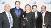 The team that brought High to life: director Rob Ruggiero, Stephen Kunken, Kathleen Turner, Evan Jonigkeit and playwright Matthew Lombardo. 