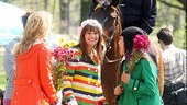 Glee Central Park - Dianna Agron - Lea Michele - Jenna Ushkowitz 
