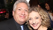 Make ‘em laugh! Host Harvey Fierstein gets cheek to cheek with Broadway vet Carole Kane. 