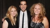 Zachary Quinto thanks Theatre World Award producers Erin Oestreich and Mary K. Botosan. 