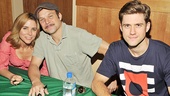 Such a lovely lineup of stars: Kerry Butler, Norbert Leo Butz and Aaron Tveit.
