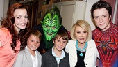 Heidi Spider-Man - Jennifer Damiano - friend Russell - Patrick Page- Cooper - Joan Rivers - Matthew James Thomas