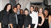 A quick photo with his band and backup singers, and Matthew Morrison is ready to go. 
