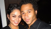 Corbin Bleu gets a hug from his High School Musical co-star Vanessa Hudgens, who starred in last summer's Hollywood Bowl musical, Rent. 