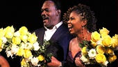 The Mountaintop playwright Katori Hall leading man Samuel L. Jackson on stage.