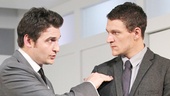 Toby Leonard Moore as Scott and Gabriel Ebert as Jason in Suicide, Incorporated.