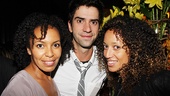 Before he returns to Broadway in Seminar, Hamish Linklater enjoys an opening night with fellow Broadway vets Eisa Davis and Jennifer Newman. 