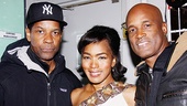 When Denzel Washington comes in for a close-up with Angela Bassett and Kenny Leon, you get a photo of one seriously talented trio. 