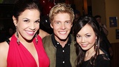 Lindsay Mendez and Anna Maria Perez de Tagle sandwich Godspell messiah Hunter Parrish. 