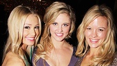 So many lovely leading ladies, so little time! Elle McLemore, Taylor Louderman and Kate Rockwell put their onstage rivalries aside to party it up. 