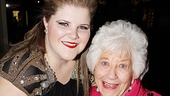 Bring In On star Ryann Redmond gets an opening night close-up with TV icon Charlotte Rae.  