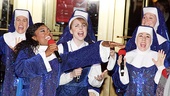 Patina Miller gets Marla Mindelle and Marissa Perry wailing in Sister Act showstopper 'Raise Your Voice.'