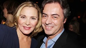 Broadway Across America CEO John Gore congratulates Private Lives leading lady Kim Cattrall on a triumphant Broadway return. 