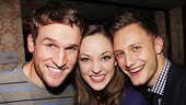 <i>Bonnie & Clyde</I> Birthday Pizza Party – Claybourne Elder – Laura Osnes – Nathan Johnson 