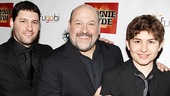 <i>Bonnie & Clyde</i> opening night – Frank Wildhorn, sons Jake and Justin 