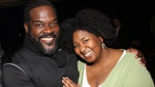 Phillip Boykin and NaTasha Yvette Williams take a moment to bask in the excitement surrounding Porgy and Bess.
