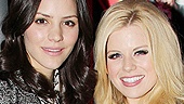 Smash onscreen rivals Katharine McPhee and Megan Hilty are all smiles at the MOMA preview.
