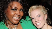 The bond between Liz Mikel and Patti Murin, who have worked together since Lysistrata Jones opened at the Dallas Theatre Center (under the title Give It Up!) would make anyone green with envy. 