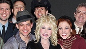 Dolly Parton at Bonnie & Clyde - Jeremy Jordan – Dolly Parton – Laura Osnes – the cast of <i>Bonnie & Clyde</i>