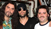 Angel puts an arm around Adam Dannheisser and new cast member Genson Blimline (Lonny).