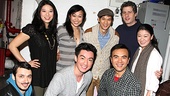 The cast of Chinglish gets together for a company photo with this Glee hoofer. 