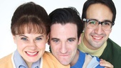 Celia Keenan-Bolger as Mary Flynn, Colin Donnell as Franklin Shepard and Lin-Manuel Miranda as Charley Kringus in Merrily We Roll Along.