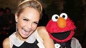 How could we not lead off with this photo? Elmo greets Drama League honoree (and Sesame Street alum) Kristin Chenoweth.