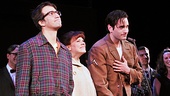 Lin-Manuel Miranda, Celia Keenan-Bolger and Colin Donnell are overwhelmed by the audience reaction.