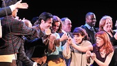 Merrily We Roll Along-nn Morrison,  Elizabeth Stanley, Betsy Wolfe, Lin-Manuel Miranda, Celia Keenan-Bolger and Colin Donnell
