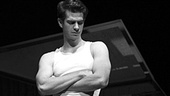 Andrew Garfield as Biff Loman in Death of a Salesman.